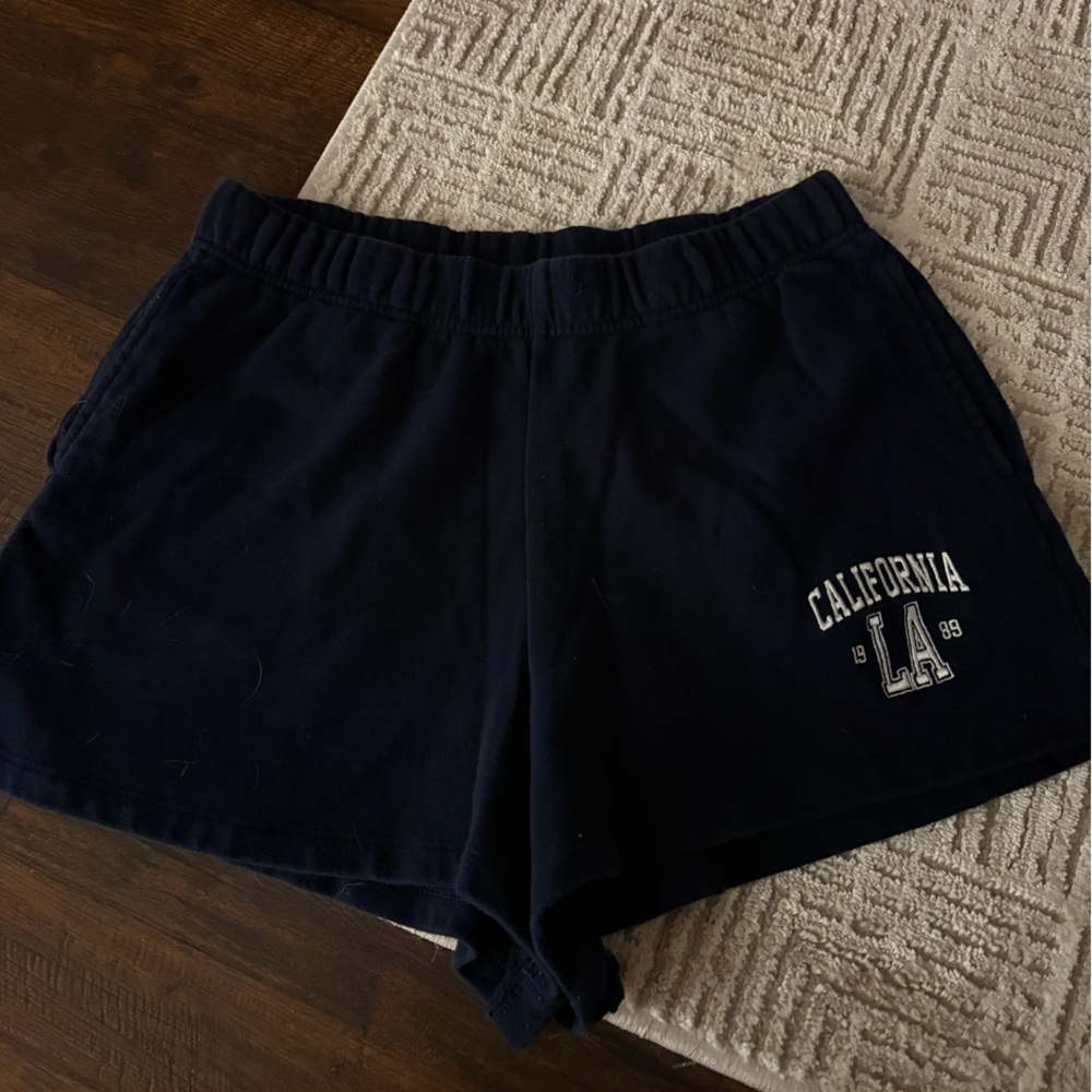 Garage Kids Black Shorts with California Print